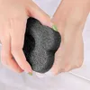 Close-up of Black Blooming Natural Konjac Sponge texture